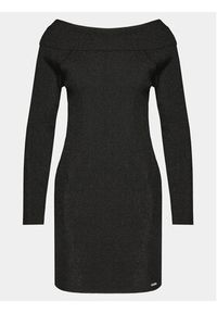 Tommy Jeans Sukienka dzianinowa DW0DW17526 Czarny Slim Fit. Kolor: czarny. Materiał: syntetyk #2