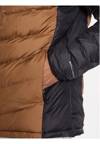 columbia - Columbia Kurtka puchowa Labyrinth Loop™ Hooded Jacket Brązowy Regular Fit. Kolor: brązowy. Materiał: syntetyk #4