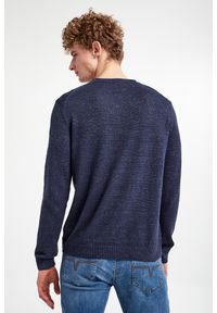 Sweter męski Mendor JOOP!. Materiał: len, materiał, bawełna, prążkowany, dzianina, jeans. Wzór: ze splotem, aplikacja #4
