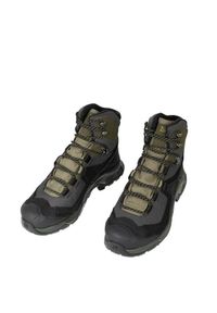 salomon - Buty trekkingowe męskie Quest Element GTX. Kolor: zielony, wielokolorowy, szary. Technologia: Gore-Tex #2