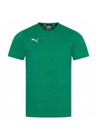 Puma - T-shirt Męski TeamGoal 23. Kolor: zielony. Sport: turystyka piesza