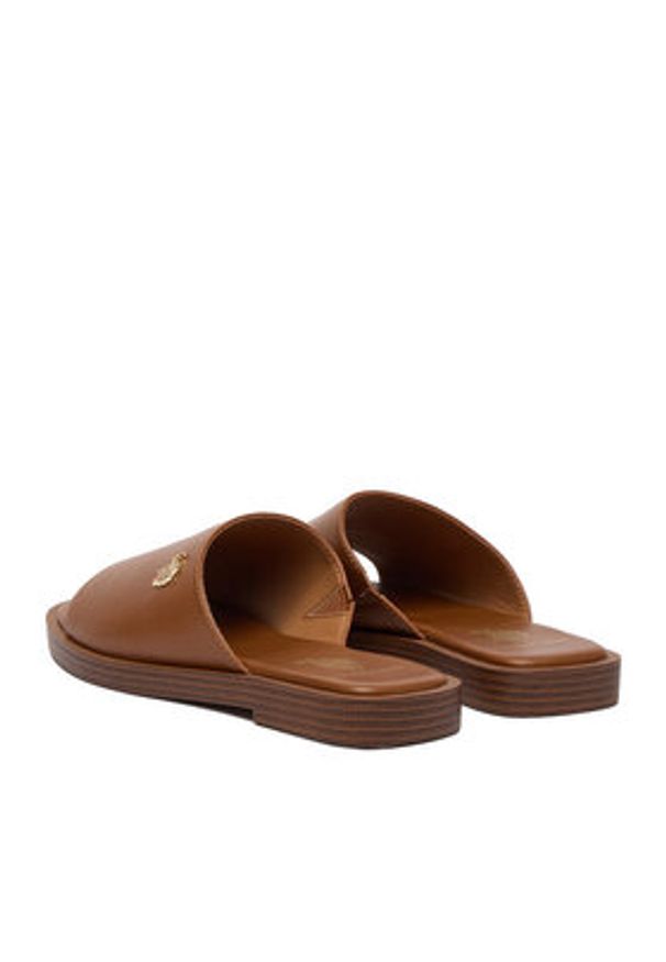 U.S. Polo Assn. Klapki EO-MARINA003W/6Y1 Brązowy. Kolor: brązowy. Materiał: materiał