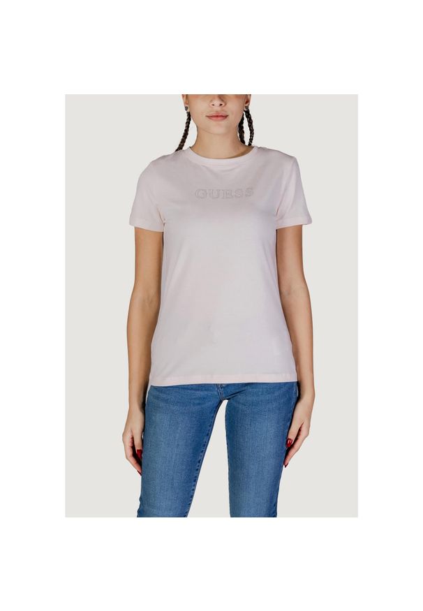 Guess Active - Koszulka crop top Kobieta GUESS ACTIVE BRIANA SS. Kolor: różowy