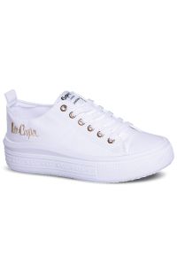 Buty Lee Cooper LCW-24-44-2462LA - białe. Okazja: na co dzień. Kolor: biały. Materiał: guma. Szerokość cholewki: normalna