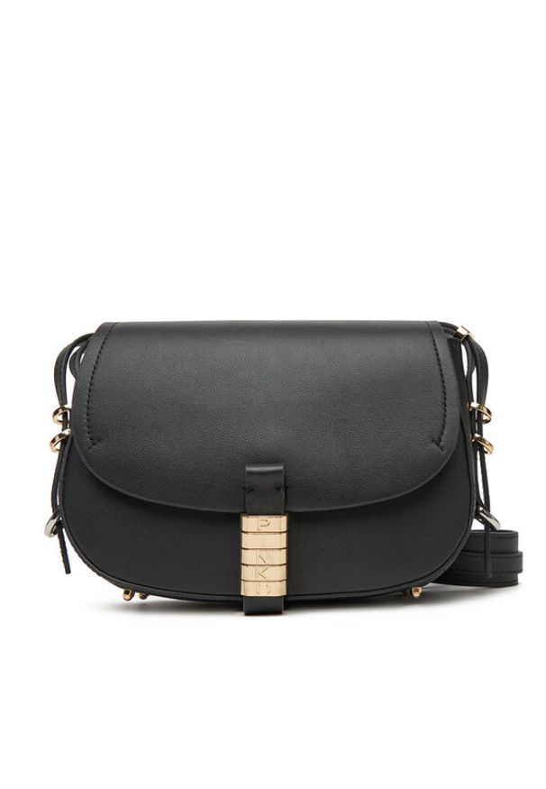 Pinko - PINKO Torebka Saddle Mini PE PLTT 103831 A270 Czarny. Kolor: czarny. Materiał: skórzane