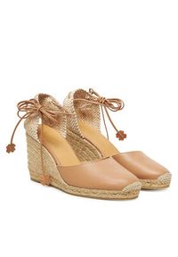 Castañer Espadryle Carina/8/250 025337 Beżowy. Kolor: beżowy. Materiał: skóra #4