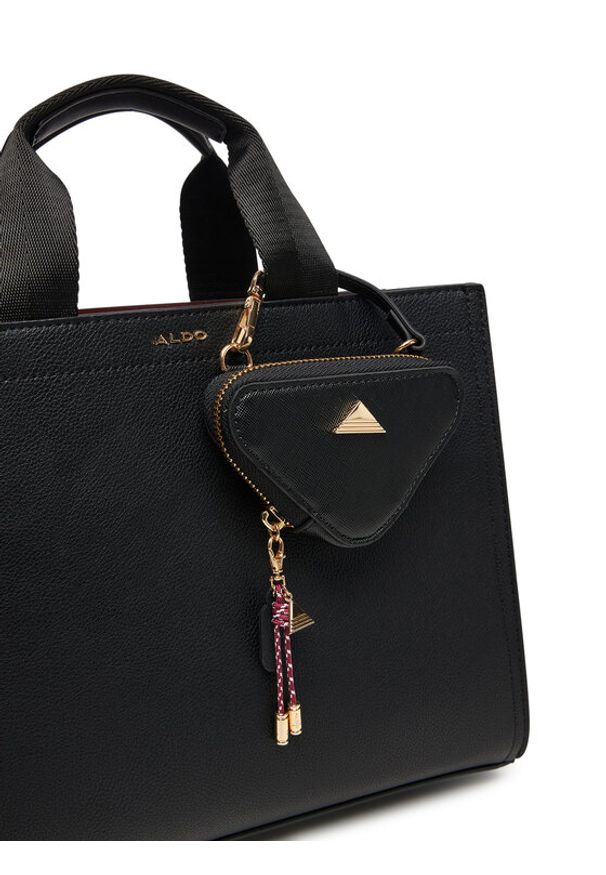 Aldo Torebka Mtl72tote 14076998 Czarny. Kolor: czarny. Materiał: skórzane