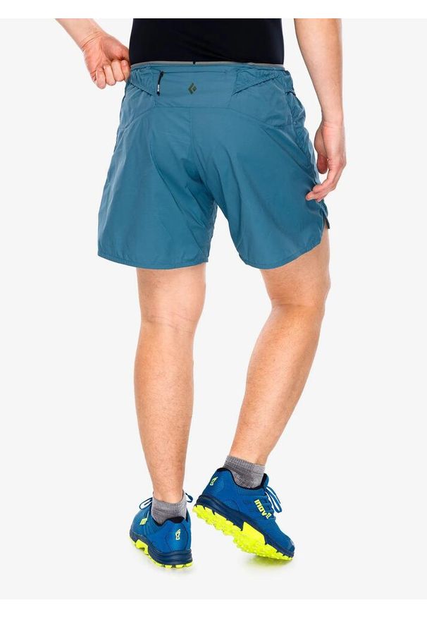 Spodenki do biegania męskie Black Diamond Distance Shorts. Kolor: niebieski. Długość: krótkie. Sezon: lato