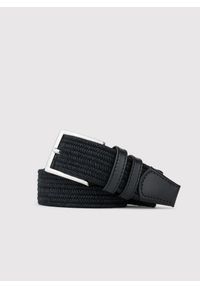 Pako Lorente - PAKO LORENTE – Czarny bawełniany pasek męski. Kolor: czarny. Materiał: bawełna. Styl: casual #3