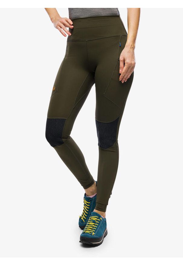 Fjällräven - Spodnie trekkingowe damskie Fjallraven Abisko Trekking Tights HD. Kolor: zielony. Sport: turystyka piesza