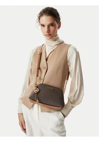 MICHAEL Michael Kors Torebka Freddie 32T6GX4C1B Brązowy ciemny. Kolor: brązowy. Materiał: skórzane #1