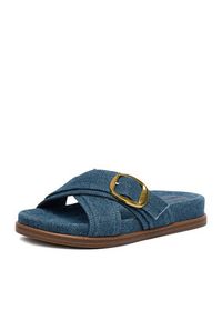 Guess Jeans Klapki CEO-HY1001-6 Niebieski. Kolor: niebieski. Materiał: materiał #5