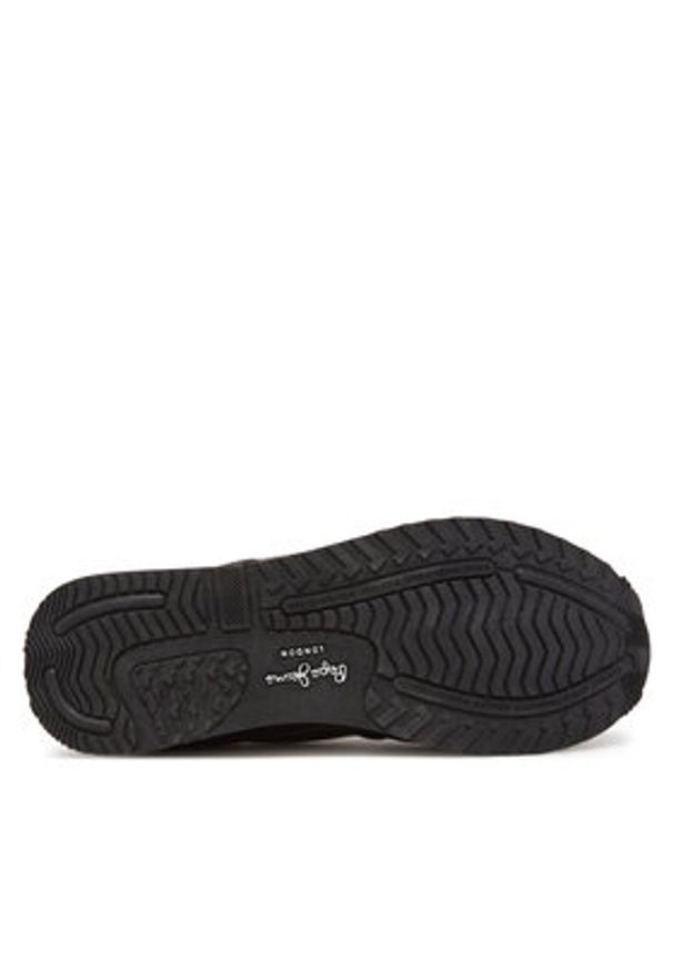Pepe Jeans Sneakersy London Shine W PLS40046 Czarny. Kolor: czarny. Materiał: skóra
