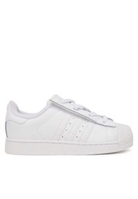 Adidas - adidas Sneakersy Superstar II Elastic Lace JH9986 Biały. Kolor: biały. Materiał: skóra. Model: Adidas Superstar #1