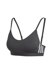 Biustonosz damski Adidas All Me biustonosz sportowy. Kolor: biały, czarny, wielokolorowy. Materiał: poliester, materiał