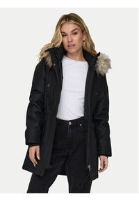 only - ONLY Parka Iris 15304625 Czarny Regular Fit. Kolor: czarny. Materiał: syntetyk #6