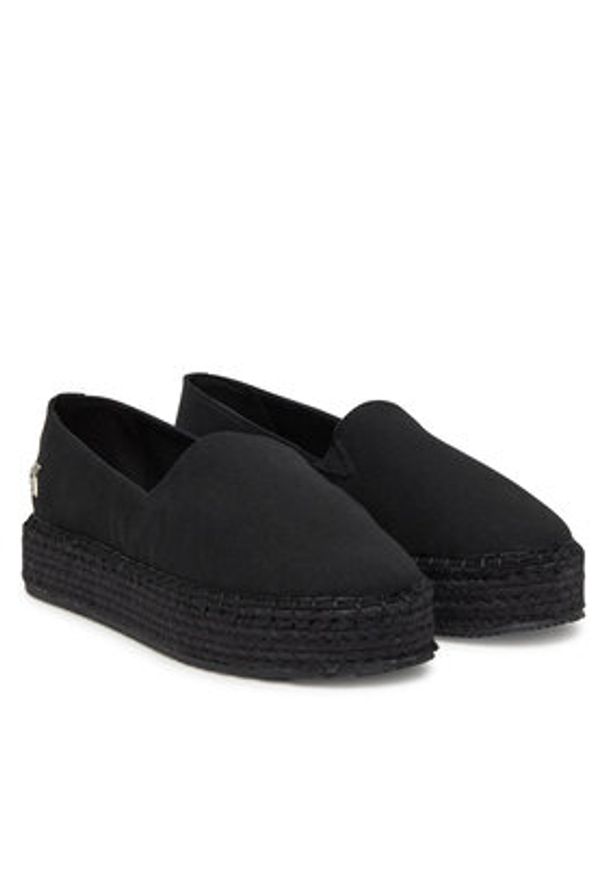 Calvin Klein Jeans Espadryle Flatform Esdparille Mg/Hdw YW0YW01737 Czarny. Kolor: czarny. Materiał: materiał