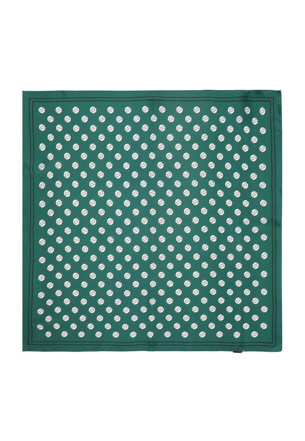 Wittchen - Damska apaszka z jedwabiu jednokolorowa. Kolor: zielony. Materiał: jedwab. Styl: klasyczny, elegancki