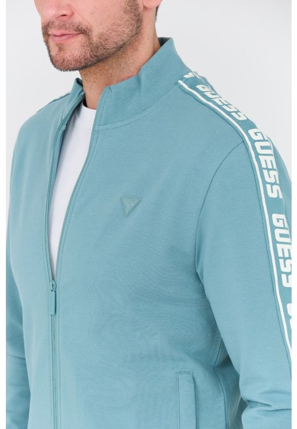 Guess - GUESS Turkusowa bluza Full Zip. Kolor: niebieski