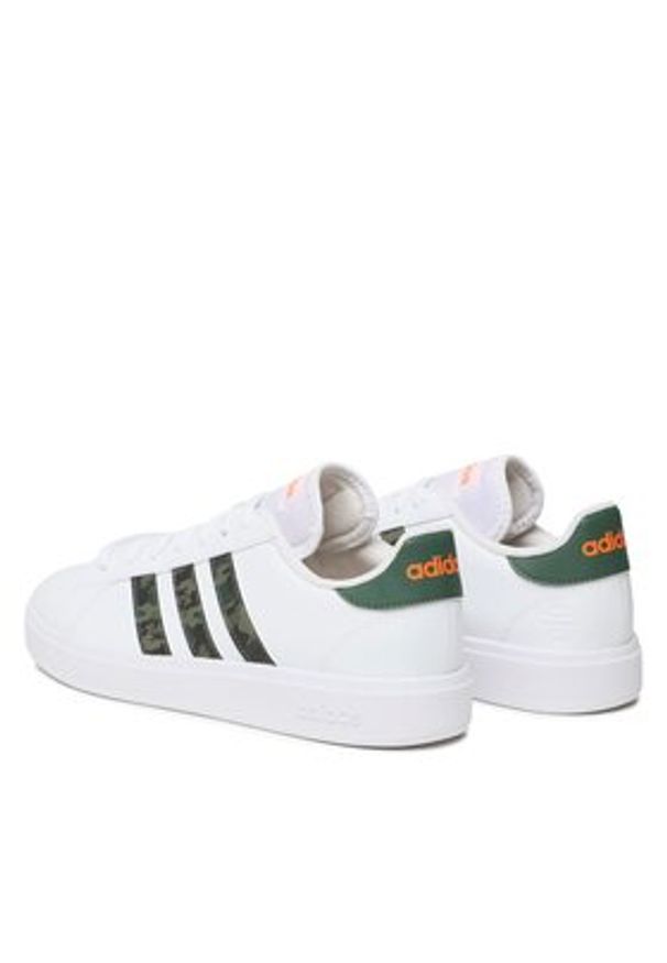 Adidas - adidas Sneakersy Grand Court Base 2.0 HR0234 Biały. Kolor: biały. Materiał: skóra
