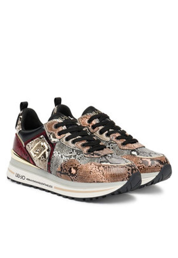 Liu Jo Sneakersy Maxi Wonder 01 BF5009 EX005 Kolorowy. Materiał: skóra. Wzór: kolorowy