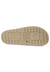 Big-Star - Beżowe Klapki Big Star Wygodne Wsuwane Obuwie Damskie. Okazja: na plażę, na co dzień. Kolor: beżowy. Materiał: materiał. Sezon: lato. Styl: casual, sportowy #5