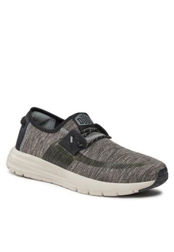 Hey dude - Hey Dude Półbuty Sirocco Dual Knit 40184-030 Szary. Kolor: szary. Materiał: materiał