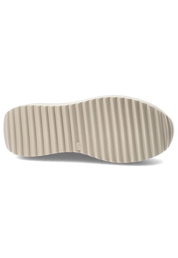 Sneakersy damskie Filippo, cholewka skóra naturalna licowa metaliczna sznurowane niska cholewka masywna podeszwa platforma casua, złote, DP6795/26. Okazja: na co dzień. Wysokość cholewki: przed kostkę. Zapięcie: sznurówki. Kolor: złoty. Materiał: skóra. Szerokość cholewki: normalna. Obcas: na platformie