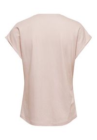 only - ONLY T-Shirt Jany 15372108 Różowy jasny Regular Fit. Kolor: różowy. Materiał: syntetyk #2