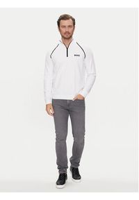 BOSS - Boss Sweter Hydro-X 50519377 Biały Regular Fit. Kolor: biały. Materiał: bawełna