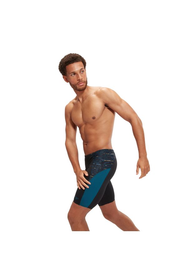 Kąpielówki męskie spodenki kąpielowe Speedo Endurance Splice. Kolor: niebieski, czarny, wielokolorowy