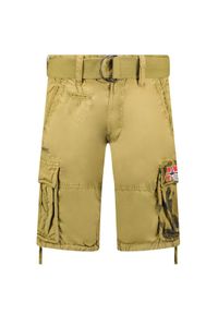 Bermudy Geographical Norway PASTEQUE EO MEN 063 mastyks (jasnobeżowy) męska. Kolor: beżowy. Sport: turystyka piesza #1