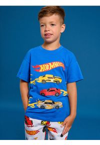 Sinsay - Koszulka Hot Wheels - mid blue