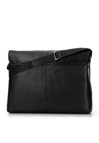 Wittchen - Męska torba na laptopa 11’’/12’’ skórzana na ramię czarna. Kolor: czarny. Materiał: skóra. Wzór: aplikacja. Styl: klasyczny, elegancki #2