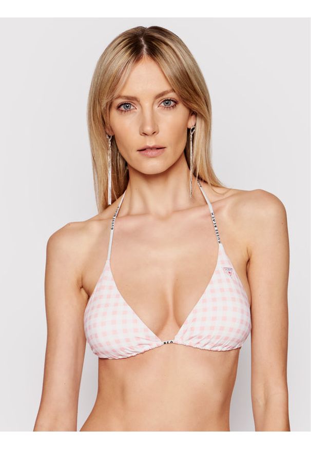 Guess Góra od bikini E1GJ00 MP004 Różowy. Kolor: różowy. Materiał: syntetyk