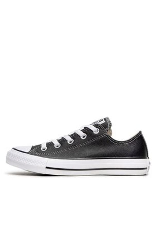 Converse Trampki Chuck Taylor All Star Ox 132174C Czarny. Kolor: czarny. Materiał: skóra