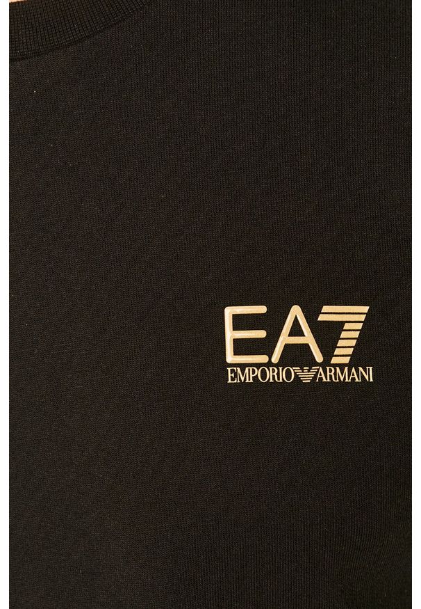 EA7 Emporio Armani - Longsleeve. Okazja: na co dzień. Kolor: czarny. Długość rękawa: długi rękaw. Styl: casual
