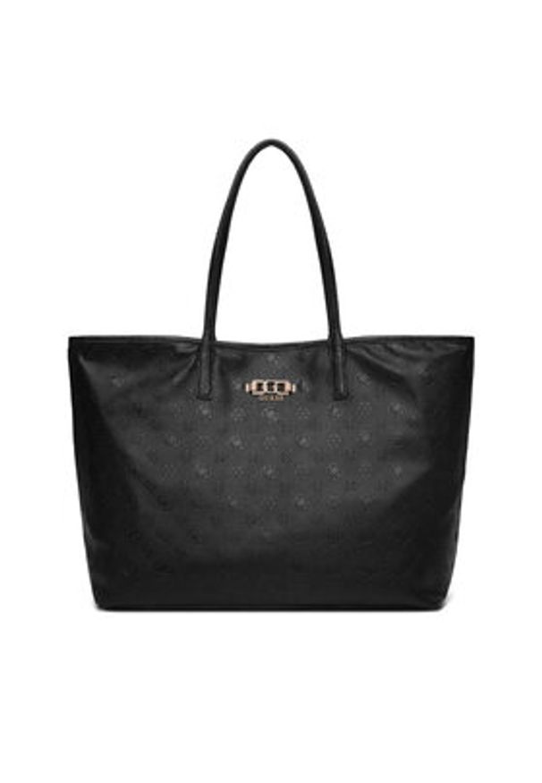 Guess Torebka Victtoria HWPD95 14290 Czarny. Kolor: czarny. Materiał: skórzane
