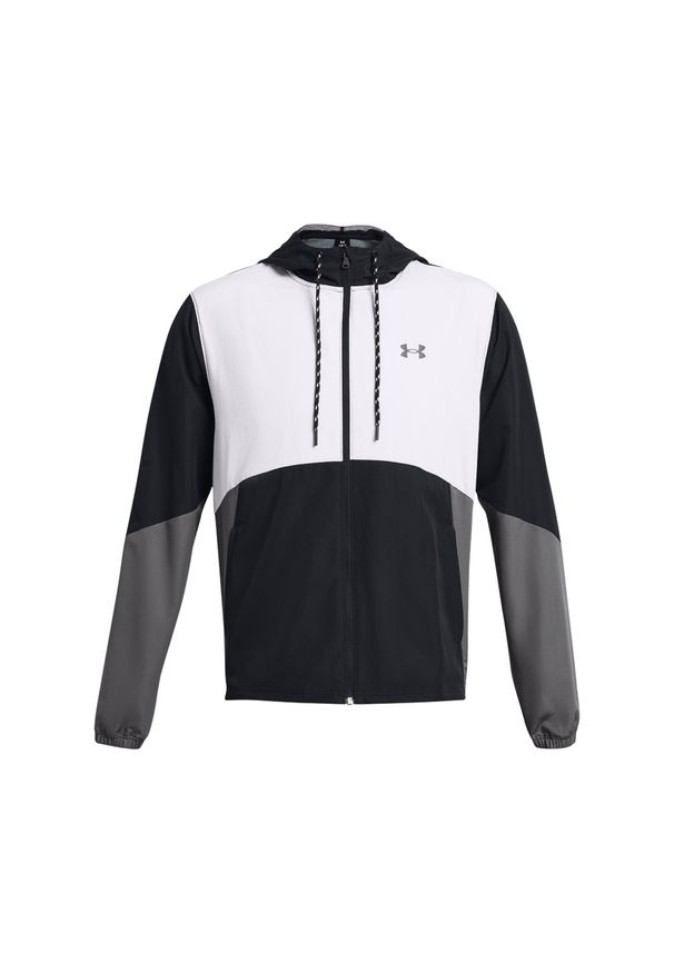 Kurtka treningowa męska Under Armour UA Legacy Windbreaker - czarna. Kolor: czarny. Materiał: materiał, tkanina, poliester