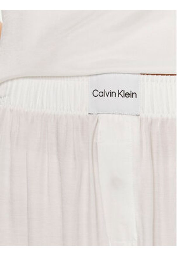 Calvin Klein Underwear Piżama 000QS7153E Biały Regular Fit. Kolor: biały. Materiał: wiskoza