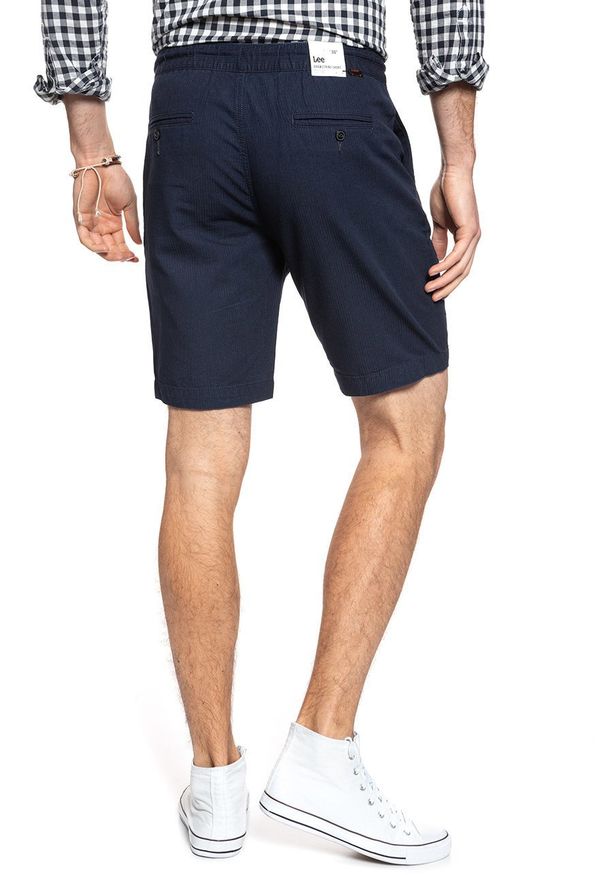 Lee - SPODENKI LEE DRAWSTRING SHORT NEW HERRINGBONE L73UJVMB 112120779