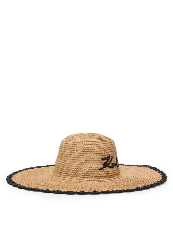 Karl Lagerfeld - KARL LAGERFELD Kapelusz B1W46084 Beżowy. Kolor: beżowy. Materiał: syntetyk