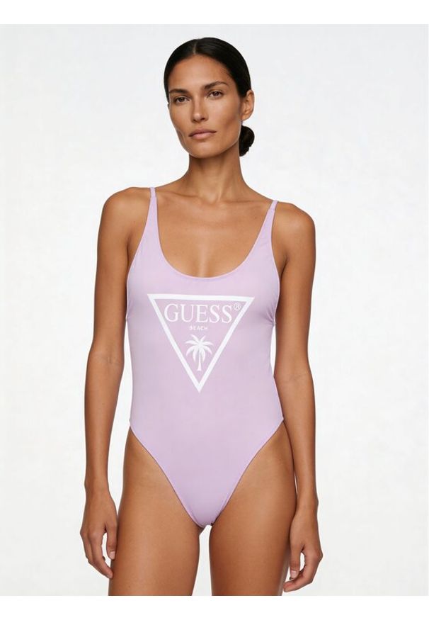Guess Strój kąpielowy E6GJ43 KF442 Fioletowy. Kolor: fioletowy. Materiał: syntetyk