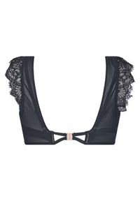 Hunkemöller Biustonosz z fiszbiną Zoe Up LL Czarny. Kolor: czarny. Materiał: syntetyk