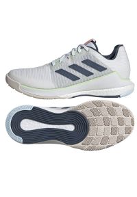 Adidas - Buty do siatkówki adidas Crazyflight M IG6394 białe. Zapięcie: sznurówki. Kolor: biały. Materiał: syntetyk, guma, tkanina. Szerokość cholewki: normalna. Sport: siatkówka