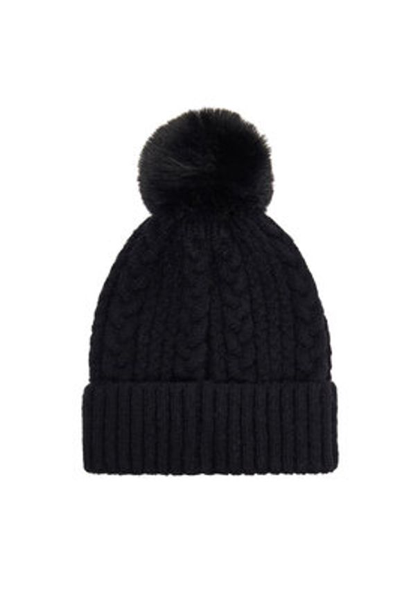Nine West Czapka CEO-NW-W3-002-AW25 Czarny. Kolor: czarny. Materiał: akryl, materiał