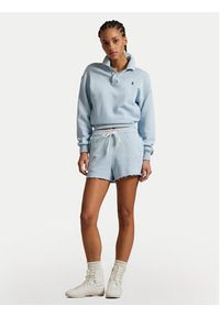 Polo Ralph Lauren Szorty sportowe 211965103002 Błękitny Straight Fit. Kolor: niebieski. Materiał: bawełna