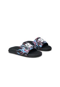 DC Shoes - Klapki dla Dzieci BOLSA. Kolor: niebieski. Materiał: tkanina, syntetyk, materiał. Wzór: nadruk. Styl: sportowy #1