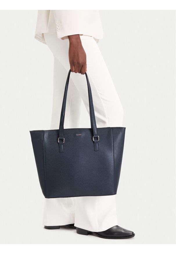 Aldo Torebka Manerelden 14091118 Granatowy. Kolor: niebieski. Materiał: skórzane