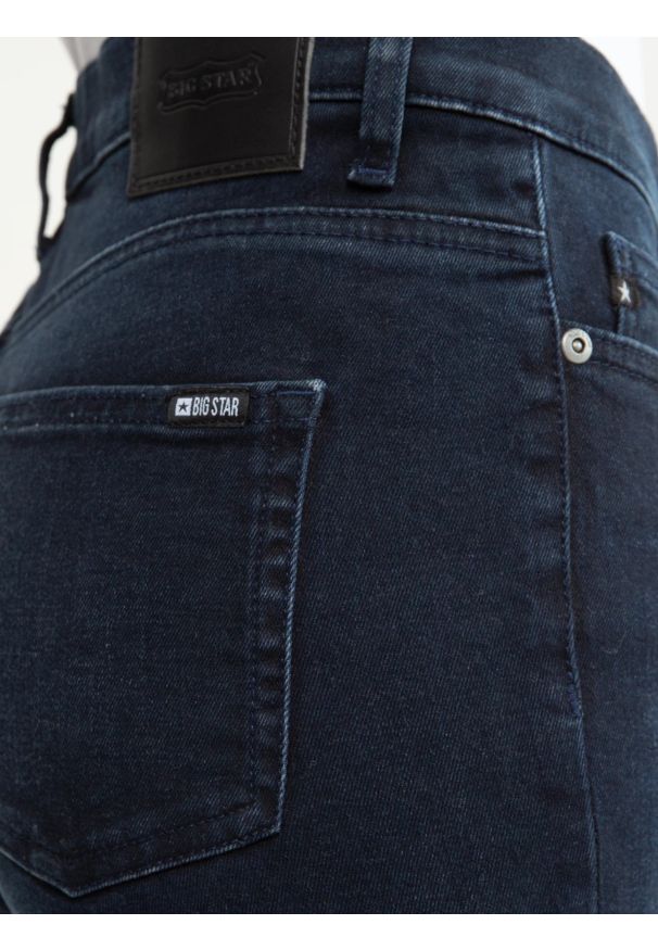 Big-Star - Jeansy damskie skinny granatowe Adela 730. Stan: podwyższony. Kolor: niebieski